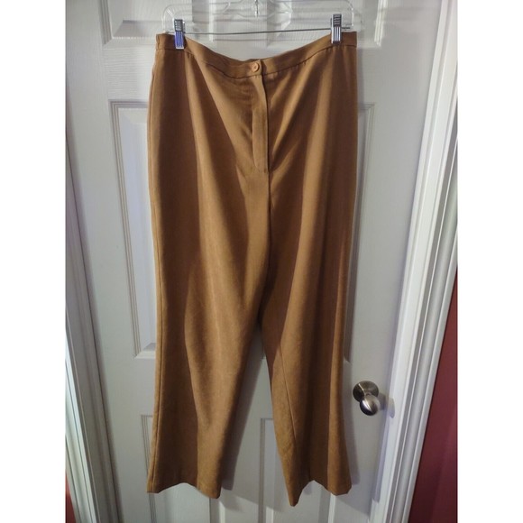 Unbranded Business Casual Dress Pants Size 14 Brown - Picture 2 of 10